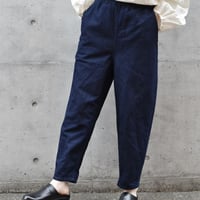 TISSU コットンデニム イージーテーパードパンツ
