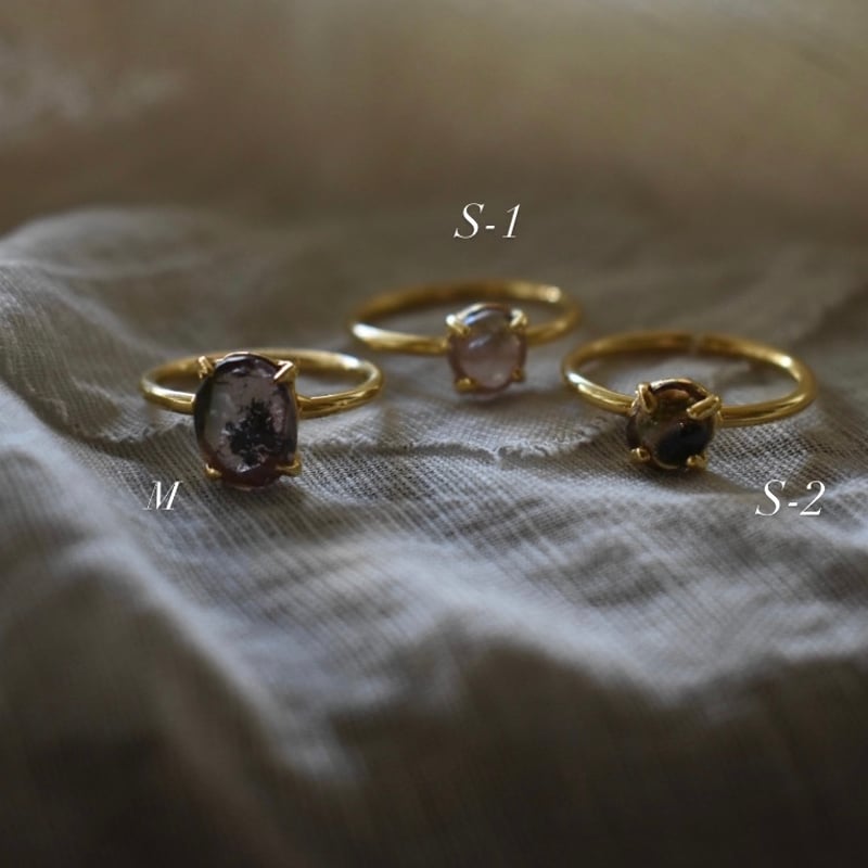 ストーンリング ウォーターメロントルマリン | pivoine