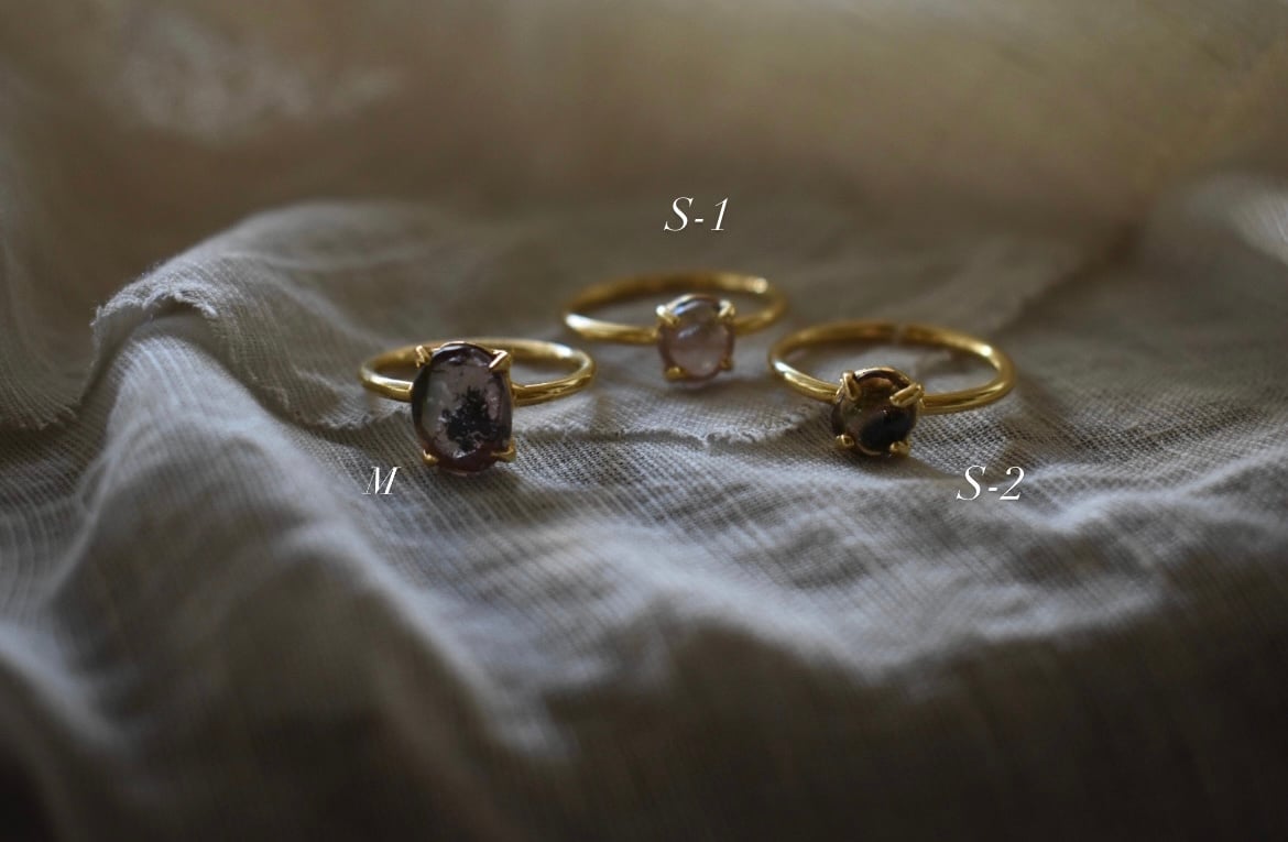 ストーンリング ウォーターメロントルマリン | pivoine