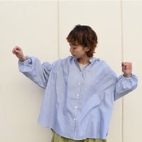 DIARIES ストライプパフスリーブシャツ