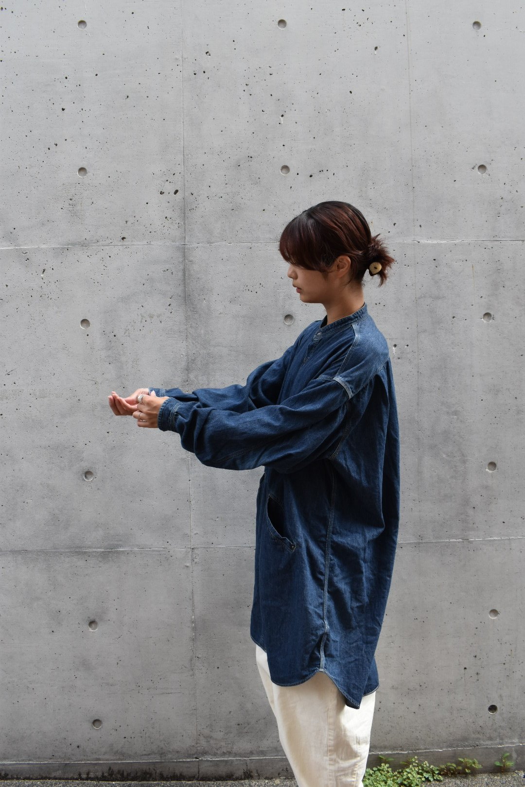 SPELLBOUND 長袖 オーバーシャツ ロングシャツ カバーオール 3