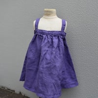 tita リネンロングエプロンワンピース kids