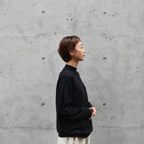 doux bleu コットンシルクカシミアプルオーバー