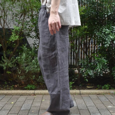 UNIVERSAL TISSU フレンチリネンストレートパンツ