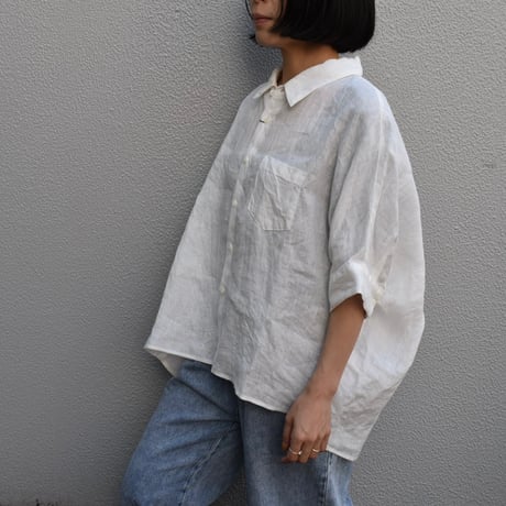 TISSU フレンチリネンコクーンシャツ