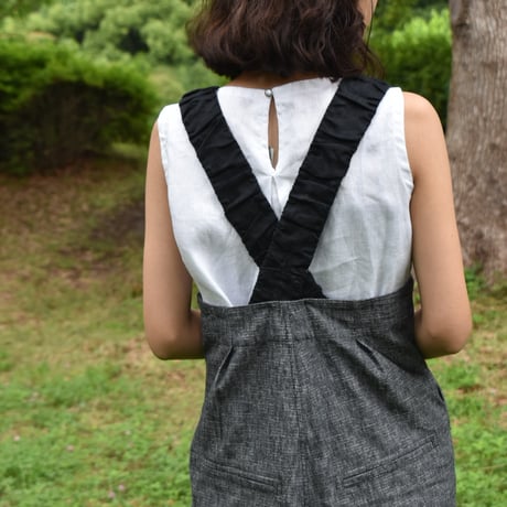nuu リバーシブルサスペンダーサロペット