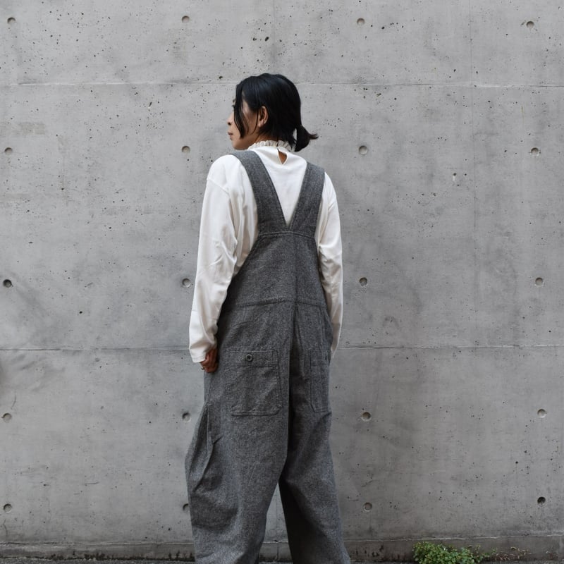 tumugu コットンリネン起毛ツイルサロペット | pivoine