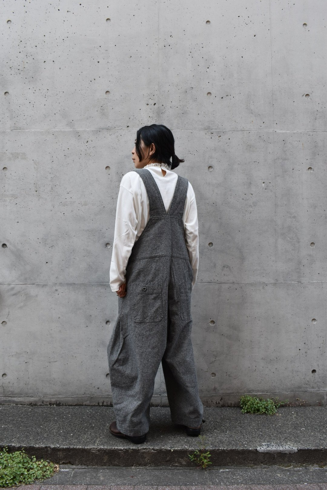 tumugu コットンリネン起毛ツイルサロペット | pivoine