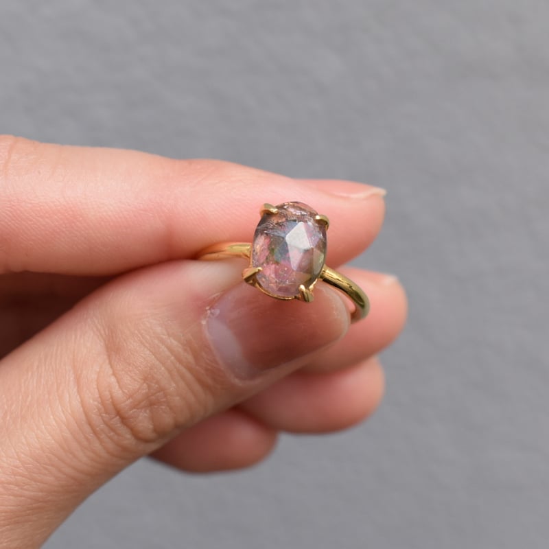 ストーンリング ウォーターメロントルマリン | pivoine