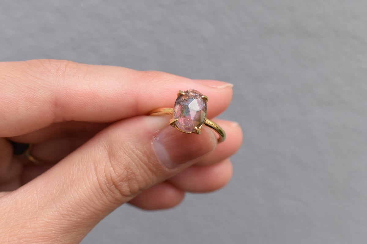 ストーンリング ウォーターメロントルマリン | pivoine