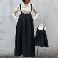 tita リネンロングエプロンワンピース  kids