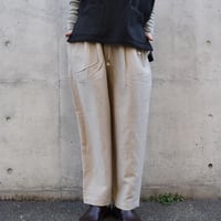 OUVERT W/Liギャバワッシャーイージーテーパードパンツ