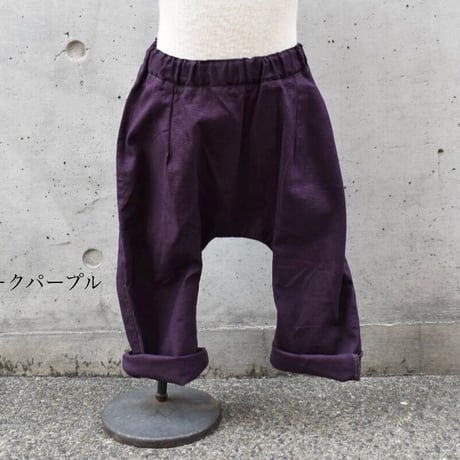 tita サルエルパンツ パープル/ダークーパープル kids