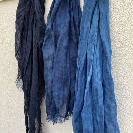 RIRI TEXTILE 藍染めストール
