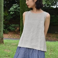 nuu バックプリーツタンクトップ