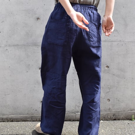UNIVERSAL TISSU フレンチリネンストレートパンツ