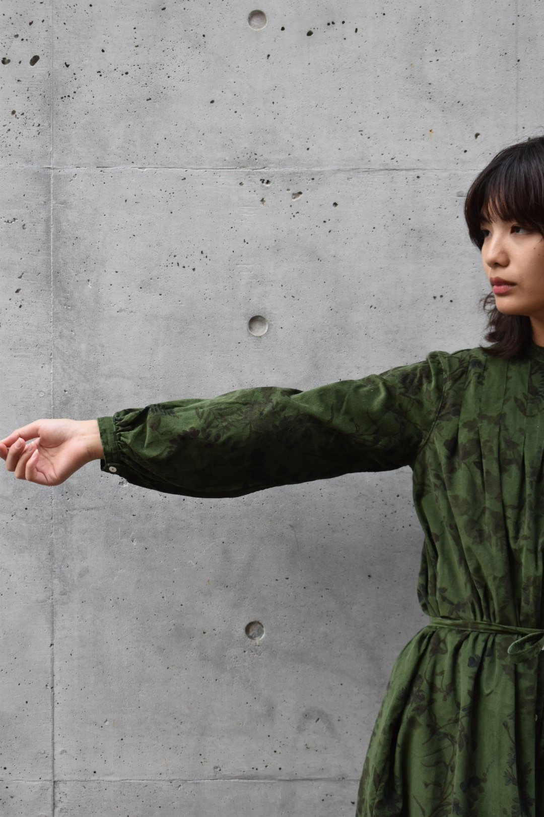 tita コーデュロイオールドスタイルシャツワンピース | pivoine