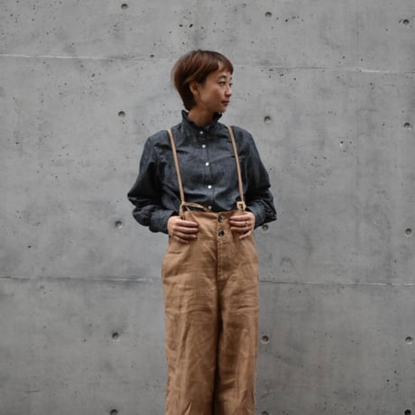 asabito リネンワークサロペット