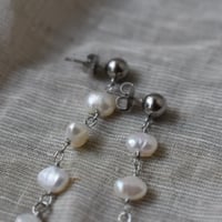 koaniani 淡水パールロングピアス