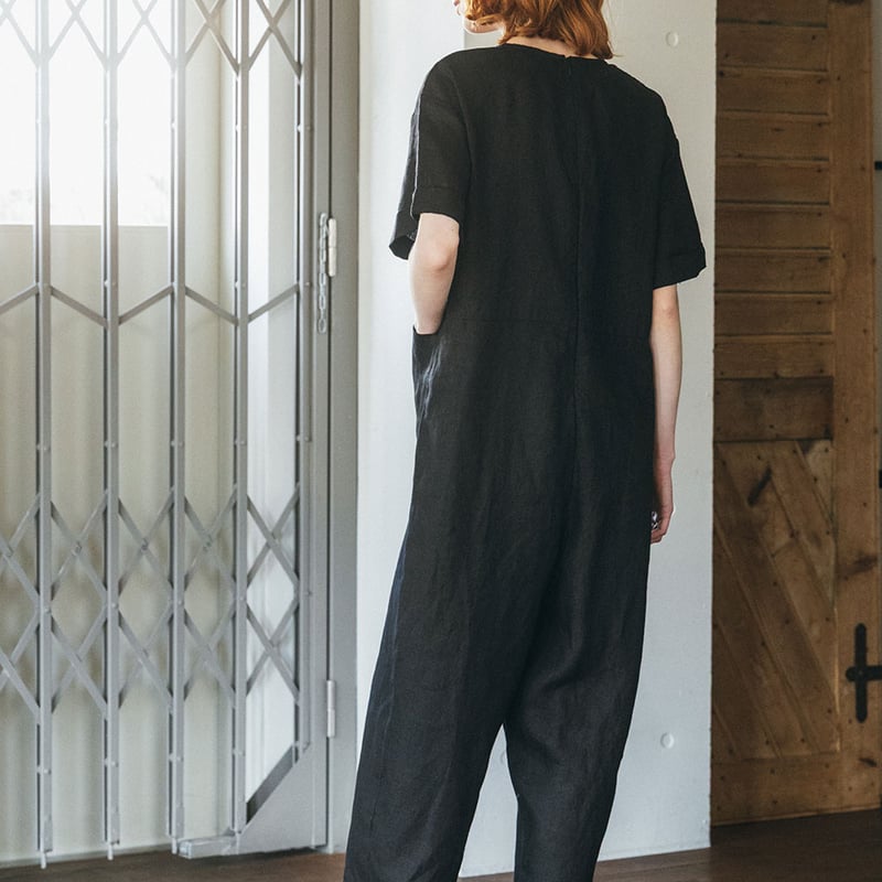 【1回着用のみ】fog linen work ルシア オールインワン 1回着用のみ】fog linen work ルシア オールインワン