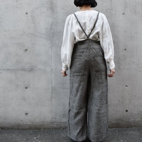 tita ヘリンボーンワークサロペット