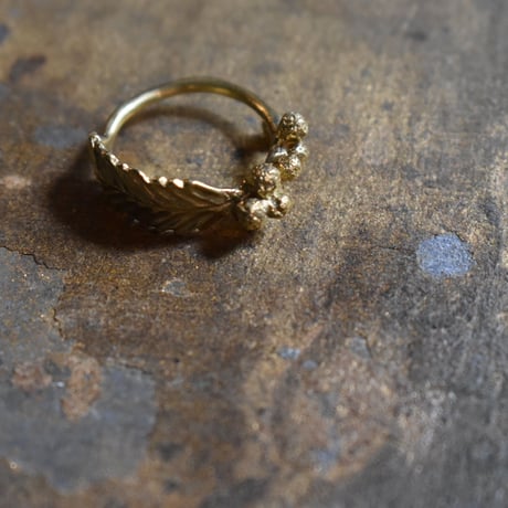 Nakamura Nazuki mimosa ring brass