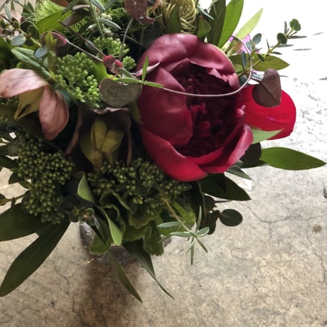 再販 アイアン自転車(ブラック)❁フラワーアレンジ・フラワー  