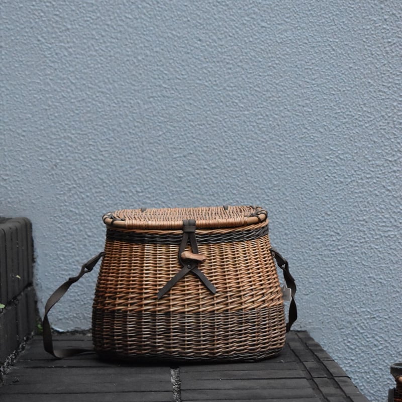 fog linen work リトアニア蓋付きカゴ S | pivoine