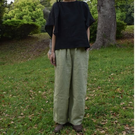 tita リネンボリュームパンツ