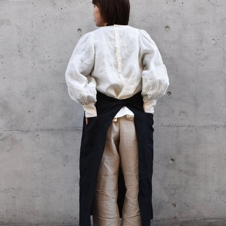 NOVEMBER LINEN リネンフルエプロン