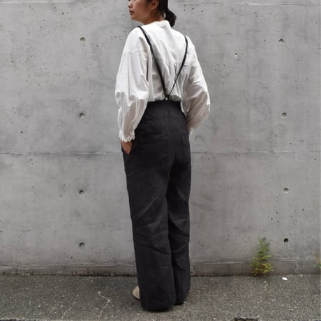 asabito リネンワークサロペット