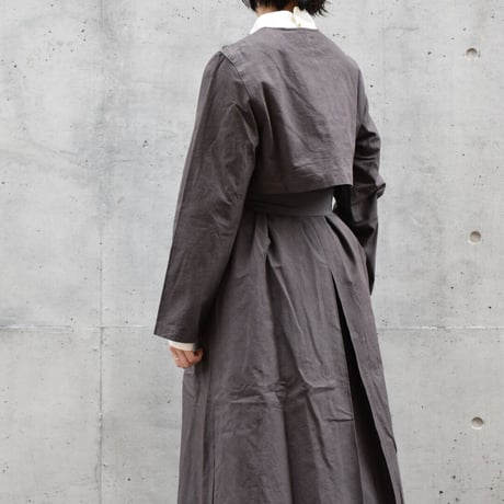 tita ハード天日ワッシャークルーネックコート