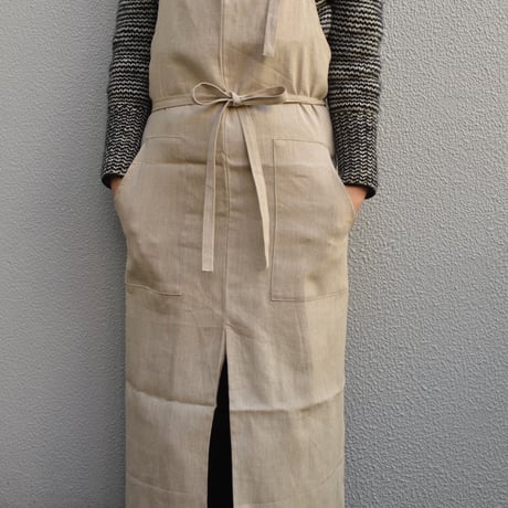 NOVEMBER LINEN リネンフルエプロン
