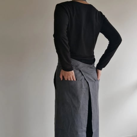 NOVEMBER LINEN リネンフルエプロン