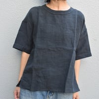 TISSU フレンチリネンバックボタンシャツ