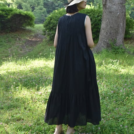 YARRA インドコットンピンタックワンピース