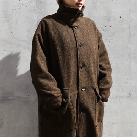 UNIVERSAL TISSU スタンドカラーコート