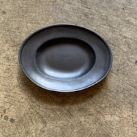 益子焼　楕円皿　小