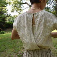 nuu バックカシュクールワンピース