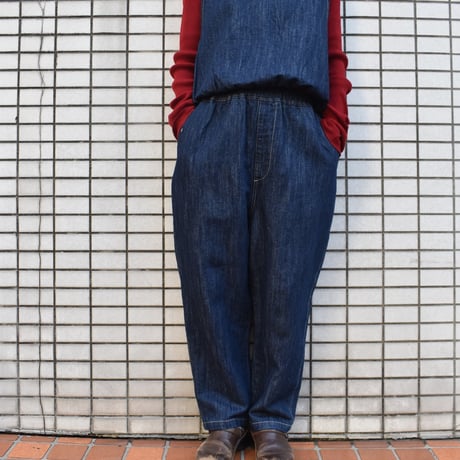 LAITERIE  10oz綿麻デニムテーパードパンツ