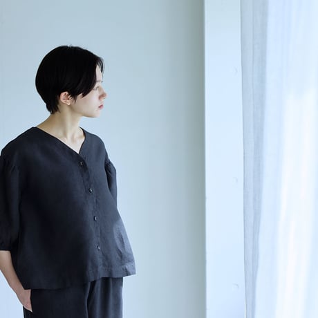 fog linen work エライザ トップ ブラック