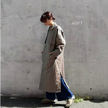 TISSU High Density ツイルコットン エフォートレス トレンチコート
