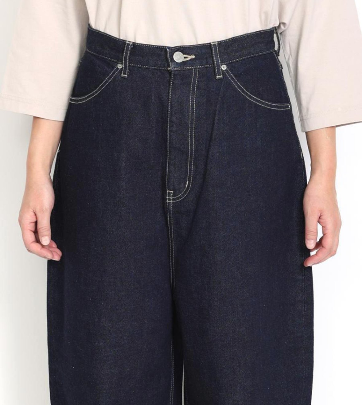 tumugu 12ozヴィンテージデニムワイドパンツ | pivoine