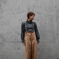 asabito リネンワークサロペット
