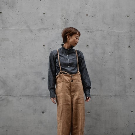 asabito リネンワークサロペット
