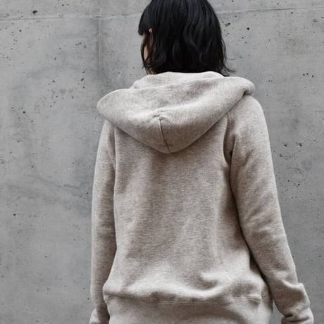 【予約販売】AIR ROOM PRODUCTS ヤクウールミックス吊り編み裏起毛パーカ