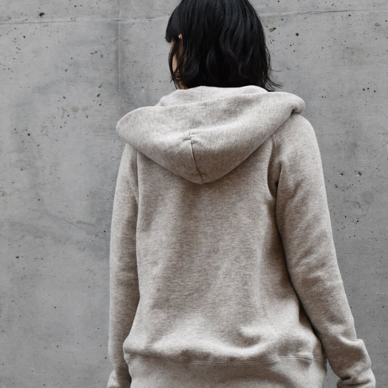 予約販売】AIR ROOM PRODUCTS ヤクウールミックス吊り編み裏起毛パーカ