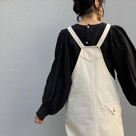 asabito  フレンチリネンタック袖ブラウス