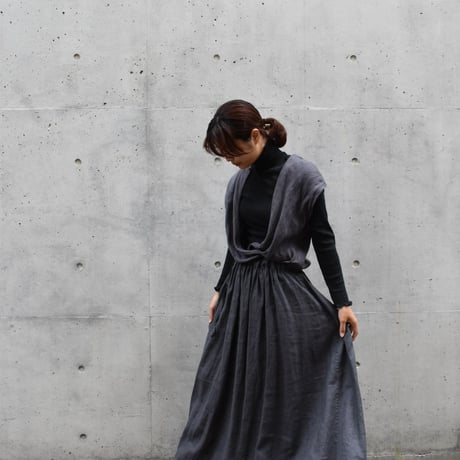 nuu バックカシュクールワンピース