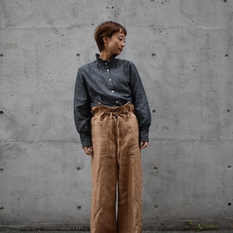 asabito リネンワークサロペット